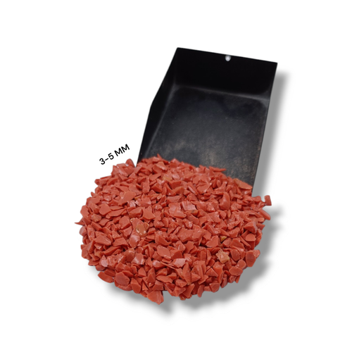 Incrustación de anillo de carpintería con incrustación de piedra en polvo grueso de coral naranja triturado - Imagen 32 de 39