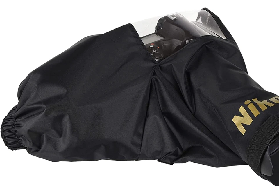 Cubierta de lluvia original para cámara Nikon JAPÓN práctica 3 RCHT3 negra Foto 2 de 2