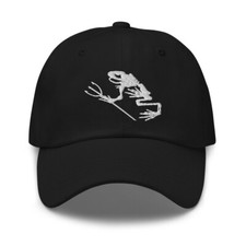 Bonefrog Hat White Embroidery