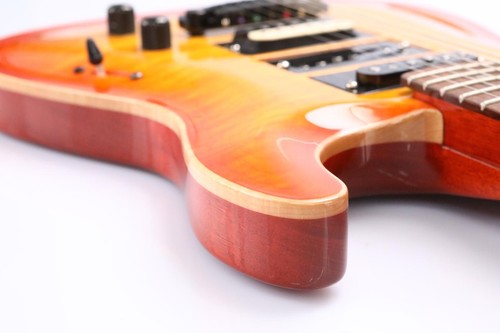 Mercurio S-Style Tequila Burst Electric Guitar w/ Interchangeable Pickups #50805 - Picture 21 of 24