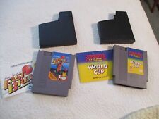 2 NES Games, Carts & Manuals - Magic Fast Break & Super V'Ball/World Cup -Tested