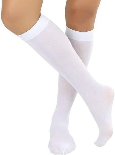 Women Opaque Knee High Trousers Pop Up Socks Black Or Tan Colours 3,6,12 PACKS - Picture 5 of 7