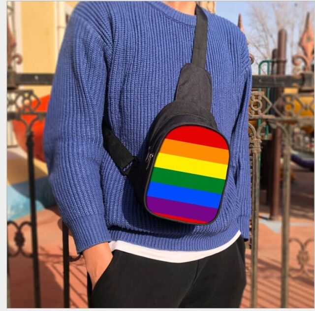 Rucksack Regenbogen Farben Gay LGBT Pride Rainbow backpack Lgbt Rucksack Regenbogen Farben Gay LGBT Pride Rainbow backpack Lgbt