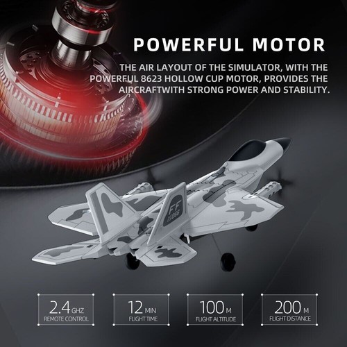 LED Aviation Model Remote Control Aircraft Vertical Crane Fixed Wing Fighter Toy - Picture 5 of 25