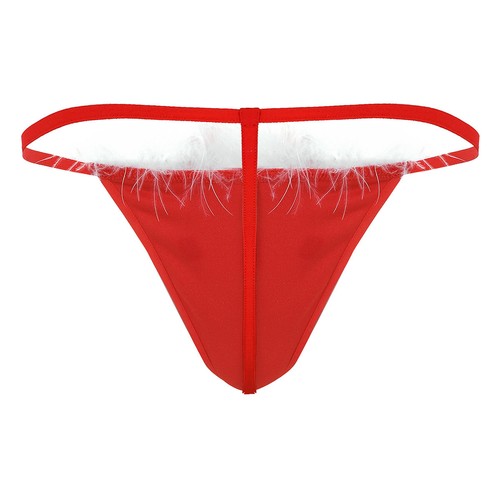 Herren Weihnachten Samt G-String Tanga Beutel Höschen Micro T-Back Unterwäsche Slip - Bild 12 von 27