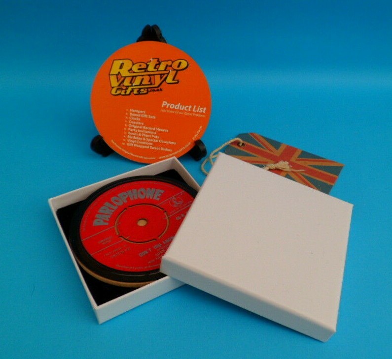 *NEW* Vinyl Record DRINKS COASTERS . Actual Singles . Music Themed Gift (LIST 1) - Picture 14 of 985