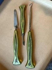 VTG Art Deco Amerith Windsor Arch Celluloid Bakelite Nail Files & Corset Tool
