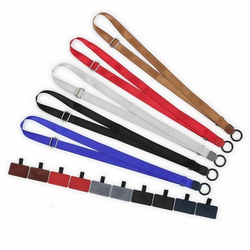 Adjustable Universal Cross Body Phone Lanyard Nylon Patch Mobile Phone Strap - Photo 3 sur 15