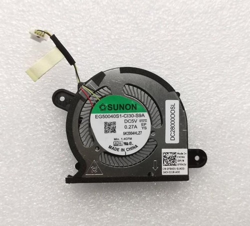 CPU GPU Kühlventilator Für Dell XPS 13 9300 9310 P117G 2020 0WX28K 0FRK0V - Afbeelding 3 van 3