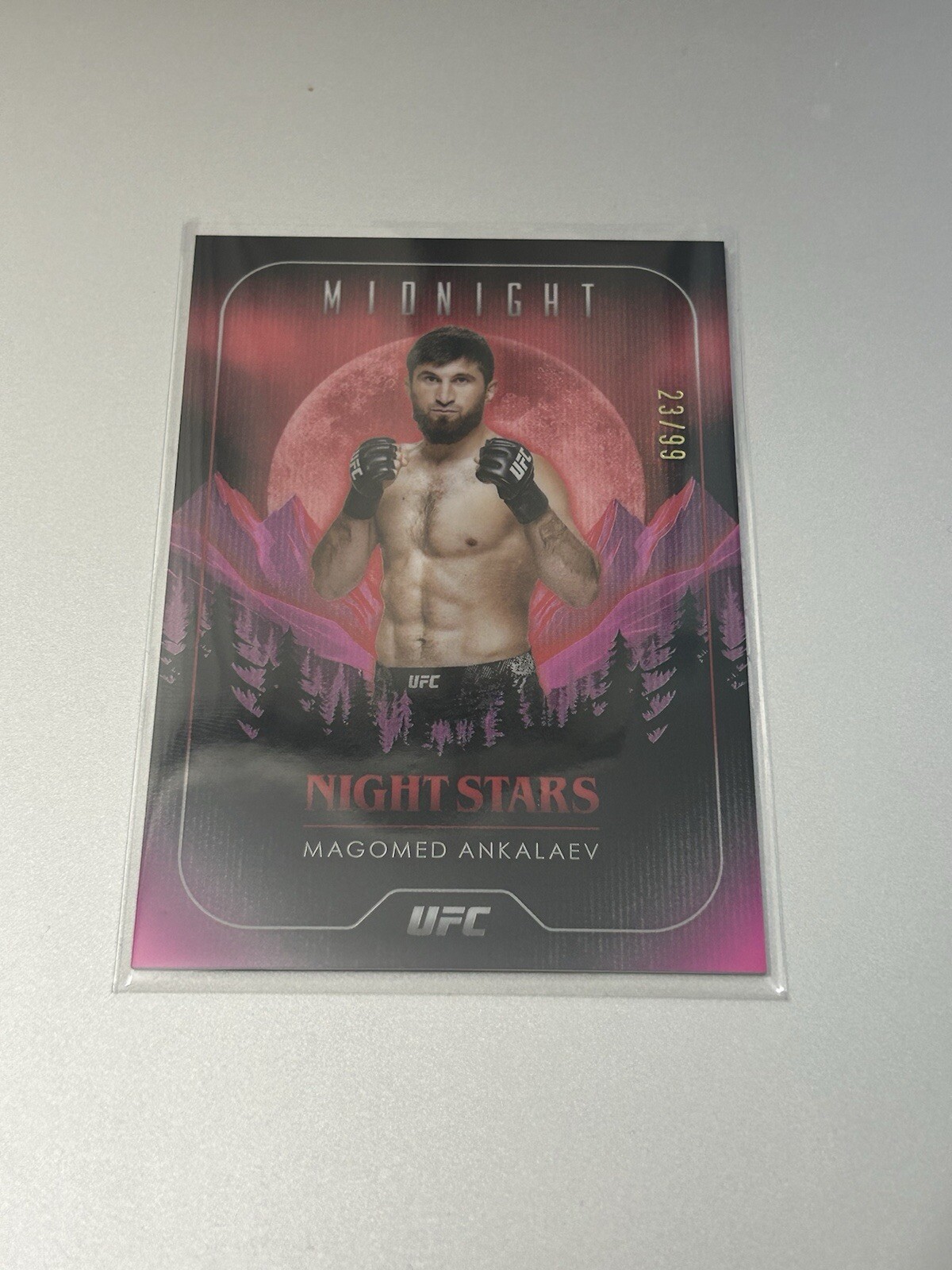 2024 Topps Midnight UFC Night Stars Twilight /99 Magomed Ankalaev #NS-7