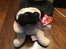 TY beanie babies PUGSLY 4106