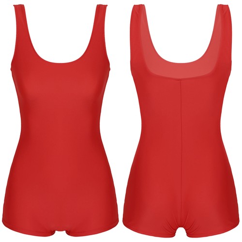 Damen einteiliger Sport Body Overall einfarbig ärmellos U-Ausschnitt Trikot - Bild 35 von 51