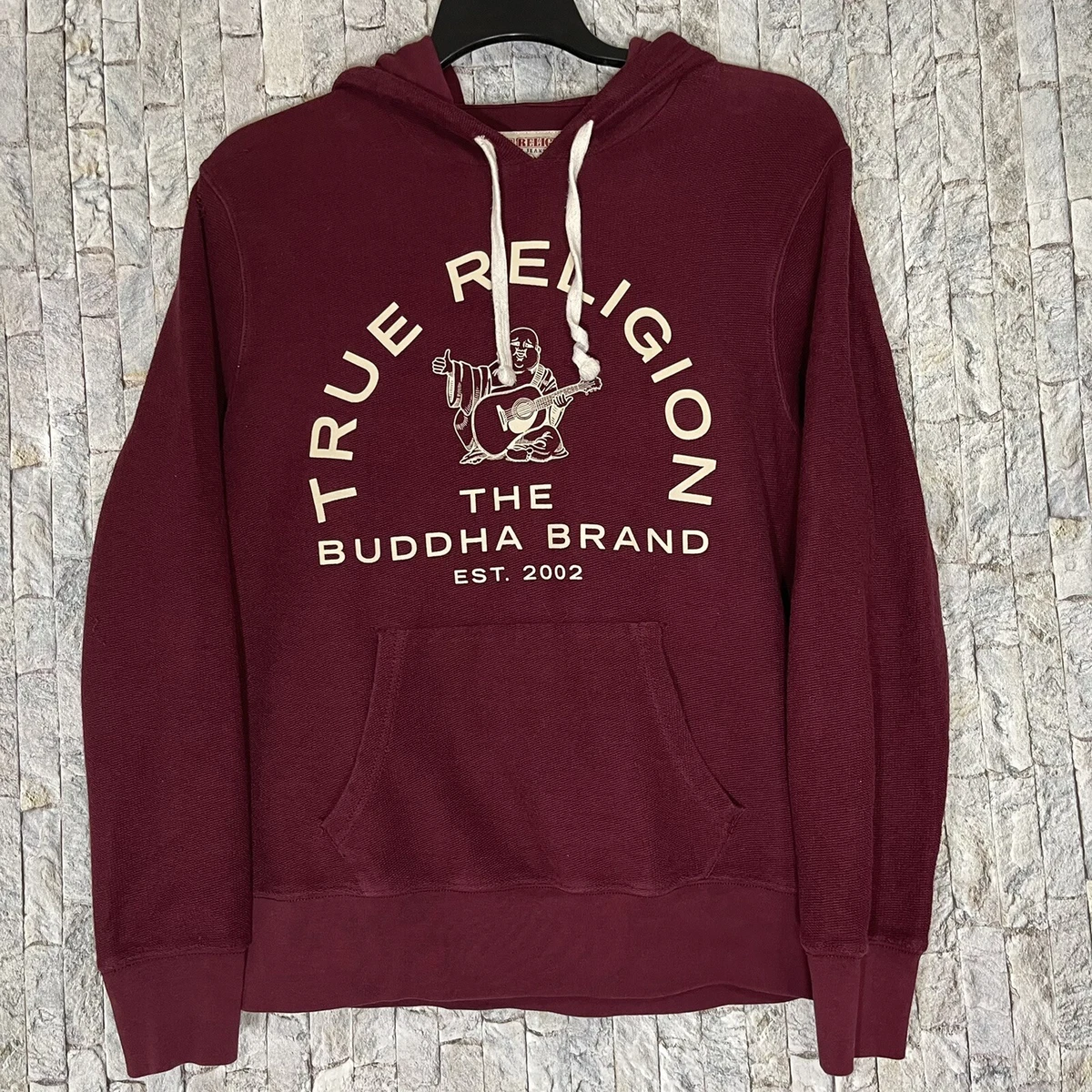 True religion burgundy hoodie sale