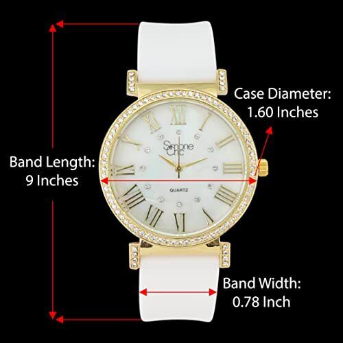 Big Face Damen Gummi bunte Uhr Touch of Female Promi - ST10800T Tennis - Bild 14 von 90