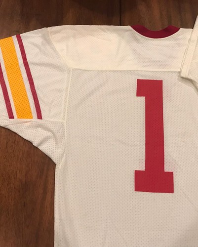 John Jackson Game Used USC Trojans Rose Bowl Jersey 1990 vintage Game Worn - Picture 7 of 7
