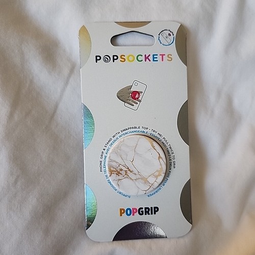 PopSockets PopGrip: Swappable Grip for Phones & Tablets - Gold Lutz Marble