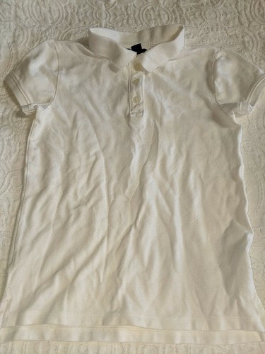 Gap Kids Girls Sz. 10 White short Sleeved Classic Polo Shirt. Great Shape - Picture 2 of 8