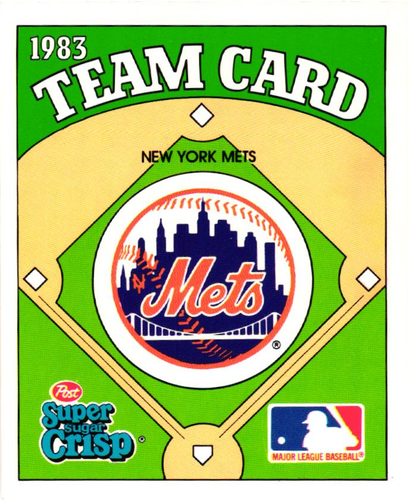 1983 Post Super Sugar Crisp Baseball Team Cards / U Pick Cards / Buy2+ Save10% - Picture 17 of 27