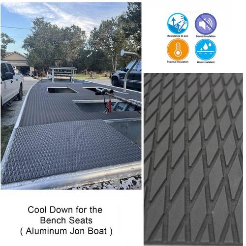 Dark Grey Boat Flooring EVA Foam Boat Floor Mat Decking Pad , Boat Accessories - Picture 8 of 22