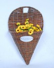 Beautiful Wall hanging Basket,Planter,Wicker Basket,Flower Basket,Floral Basket