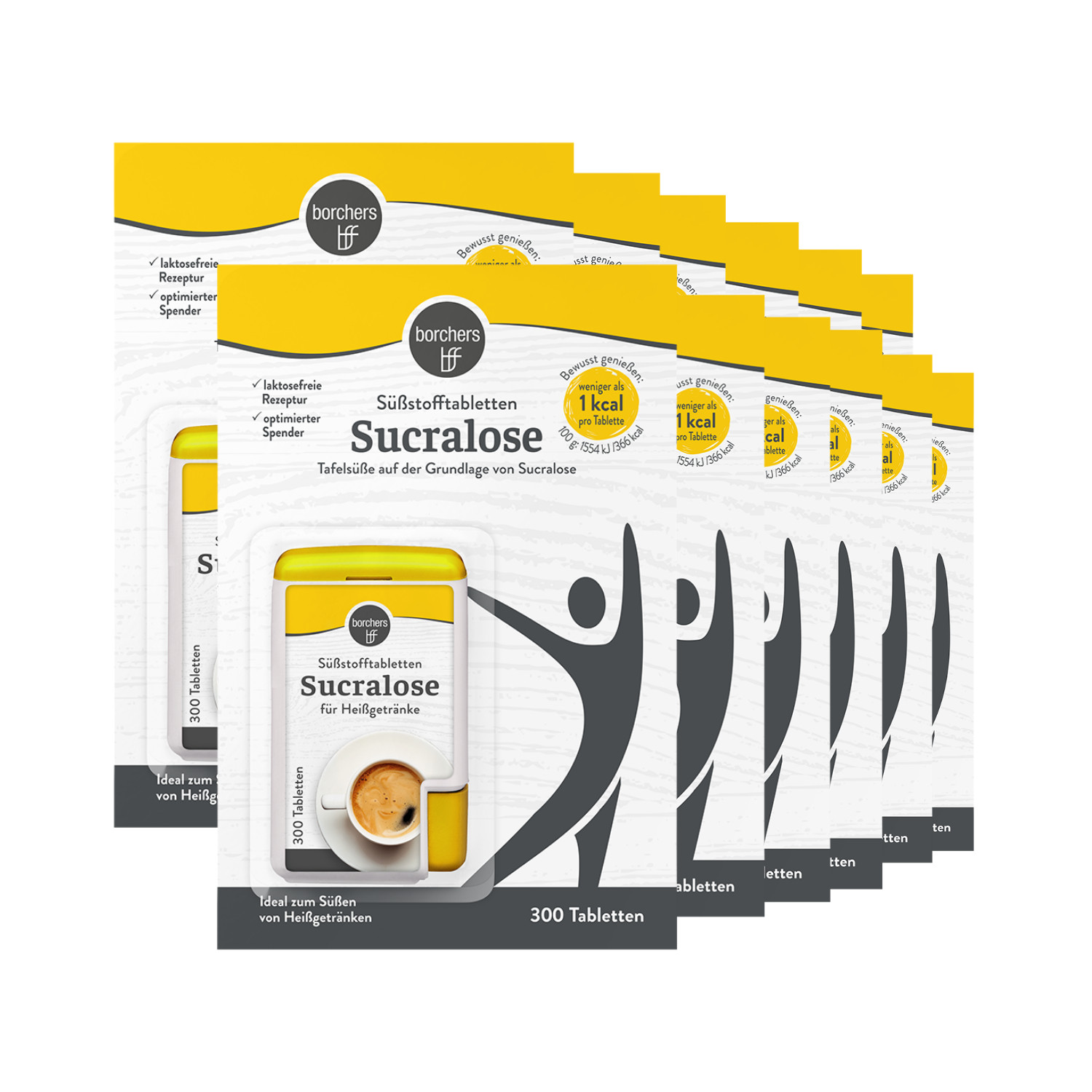 borchers 12x Sucralose Tabletten Spender 300 Stk. 180 g (119,39 EURkg)