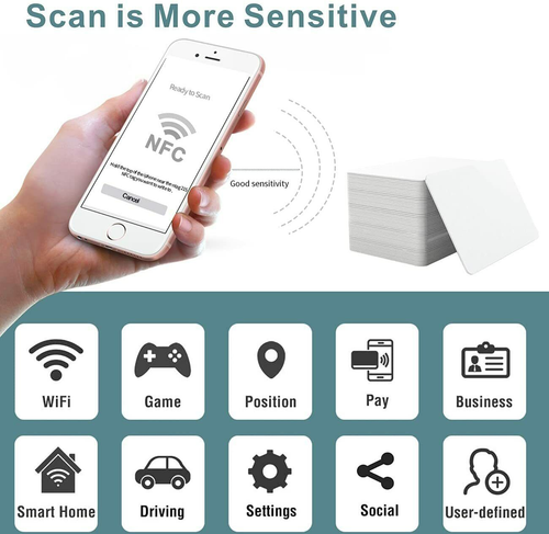 NTAG215 Blank NFC Cards Tags NTAG 215 TagMo Waterproof RFID PVC Wholesale - Picture 12 of 17