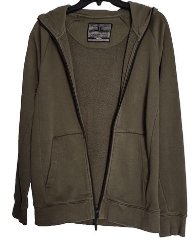 Jordan Craig Legacy Edition Hoodie Mens Size S olive green Streetwear full zip - Picture 3 of 12