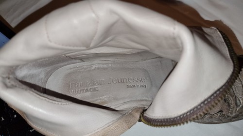 Fauzian Jeunesse Stiefelette, Wildleder/Python Gr. 38,5, gebraucht, Farbe Fango. - Bild 7 von 8