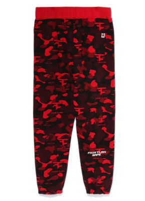 A Bathing Ape BAPE x Faze Clan Sweat Pants Red 1I73-152-903 Size L