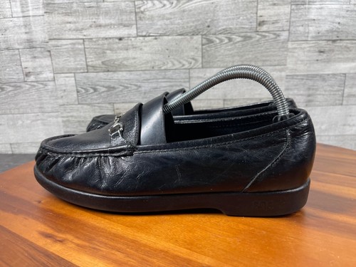 SAS Loafers Women 10WW Extra Wide Metro Shoes Black Tripad Comfort Horsebit - Picture 10 of 20