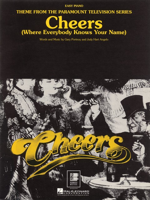 Cheers TV Theme Song Where Everybody Knows Your Name Easy Piano Sheet