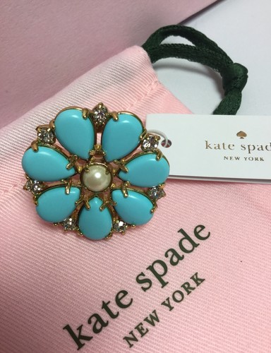 Kate Spade New York Azure Allure Ring Turquoise Multi Ring Size 6 New - Picture 4 of 12