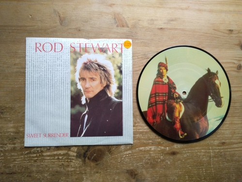 Rod Stewart Sweet Surrender EX 7" PICTURE DISC Single Vinyl Schallplatte W9440