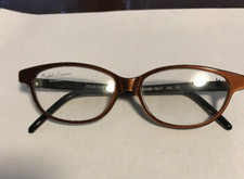 Vintage Hipster Polo Ralph Lauren Collection 268 Black  Orange Frames