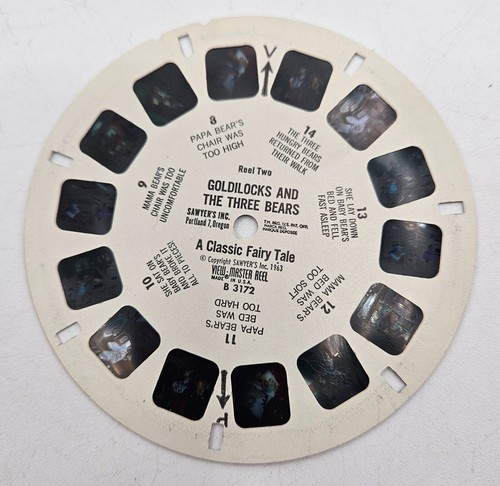 Vtg View Master Goldilocks & Three Bears 3 Reel Set w/Sleeve & Booklet B317 - Picture 6 of 7