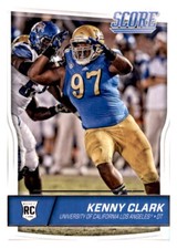 2016 Score Kenny Clark Rookie RC NFL PWE Insert Packers #392