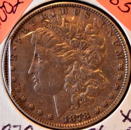 1878- 7TF-Rev 1878 US $1 Morgan Silver- XF
