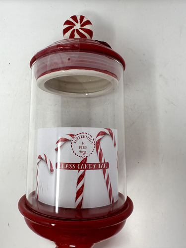 Glass Candy Jar, Peppermint, Red, Lavendar Candy Jar, Pink Heart - NEW - Picture 16 of 27