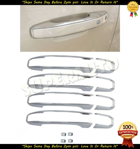 For 2015-2018 Suburban Silverado Yukon Tahoe Sierra Chrome Door Handle Trim LTZ - Picture 5 of 6