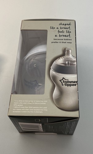Tommee Tippee Closer to Nature Bottle 0m+ w/ Anti-Colic Valve BPA Free - Picture 2 of 4