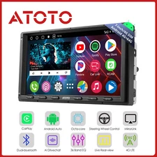 ATOTO 4G+64G Double 2 DIN 7" Car Stereo Apple Carplay Android Mirrorlink Radio