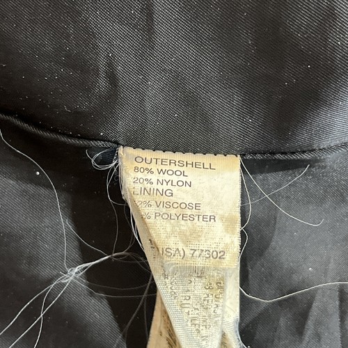 Zara Man Overcoat Mens XL Dark Gray Sport Moda Zip Button Up Lined Wool Blend - Picture 14 of 17