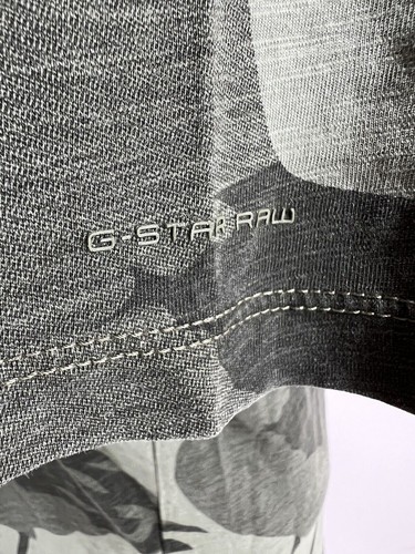 Camiseta G Star Raw Hombre Pequeña Cuello Redondo Manga Corta Estampado Gaviota Informal - Imagen 5 de 12