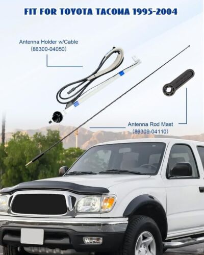Gruppo antenna manuale adatto per Toyota Tacoma 1995-2004, contiene nero - Foto 2 di 6