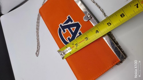 Game Day Outfitters Auburn University Borsa pochette arancione con catena4"X8,5" 1R - Foto 3 di 9