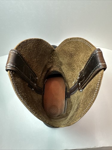 Justin #4444 Brown Oil Resistant Work Roper Boots Men’s Size 11 D Sofsole Insole - Picture 15 of 17