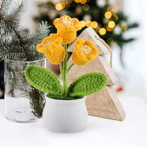 Dekor handgestrickt rosafarben Büro Ornamente realistische Blume - Bild 2 von 12