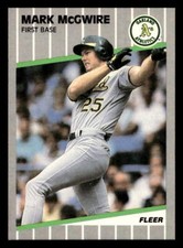 1989 Fleer #17 Mark McGwire