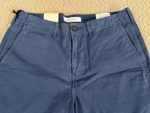 NWT Billy Reid Dress Blues Classic Solid Cotton Twill Chino Shorts Sz 30 $158 - Picture 7 of 14