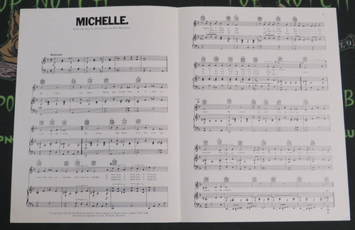 PAUL MCCARTNEY AUTOGRAPHED SIGNED MICHELLE BEATLES SHEET MUSIC JSA COA B AL2 - Picture 3 of 5